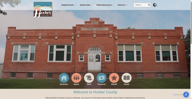 Security scan screenshot of https://hookercountyne.gov/