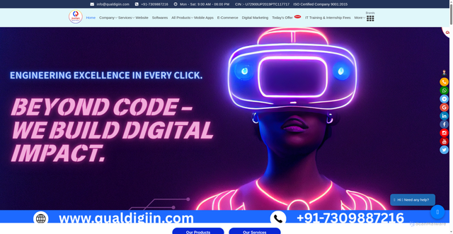 Security scan screenshot of https://www.qualdigiin.com