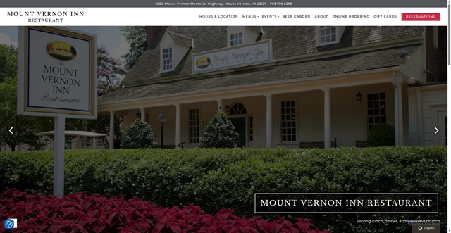 Security scan screenshot of https://www.mountvernonrestaurant.com/