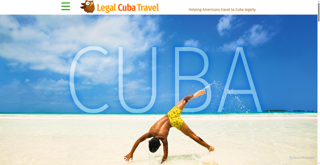 Security scan screenshot of https://legalcubatravel.com/