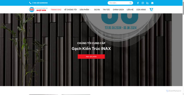 Security scan screenshot of https://ngoaithatnhatban.vn