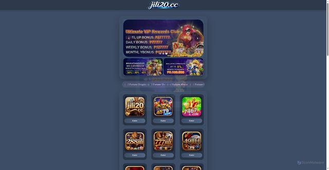 Security scan screenshot of https://jili20.xyz/?host=https://t94cvt.com?ch=64279