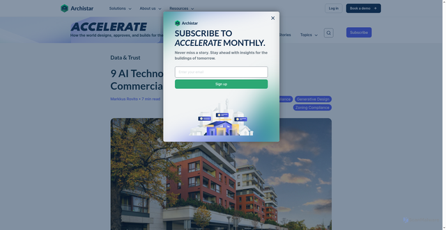Security scan screenshot of https://www.archistar.ai/blog/nine-ai-technologies-that-are-transforming-commercial-real-estate-right-now/