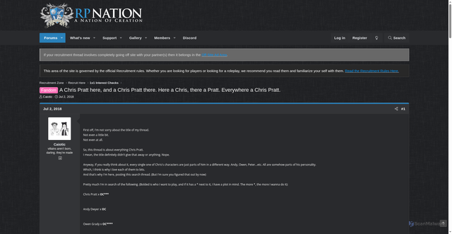 Security scan screenshot of https://www.rpnation.com/threads/a-chris-pratt-here-and-a-chris-pratt-there-here-a-chris-there-a-pratt-everywhere-a-chris-pratt.406488/