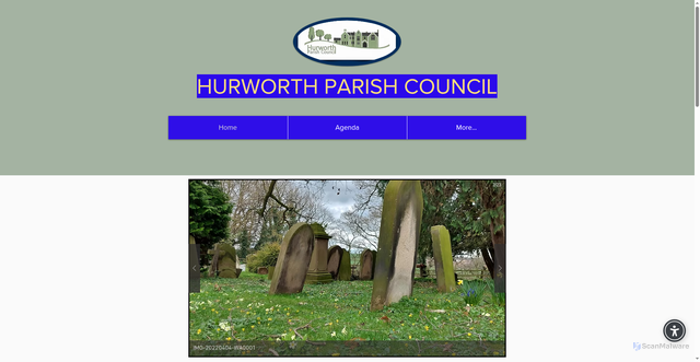 Security scan screenshot of http://www.hurworthparishcouncil.org.uk/