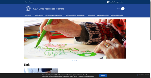 Security scan screenshot of https://www.civicatolentino.it/