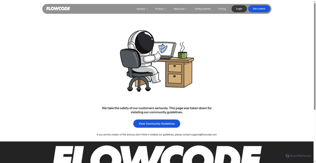 Security scan screenshot of https://www.flow.page/aae49fdbb56ac08234640b3666