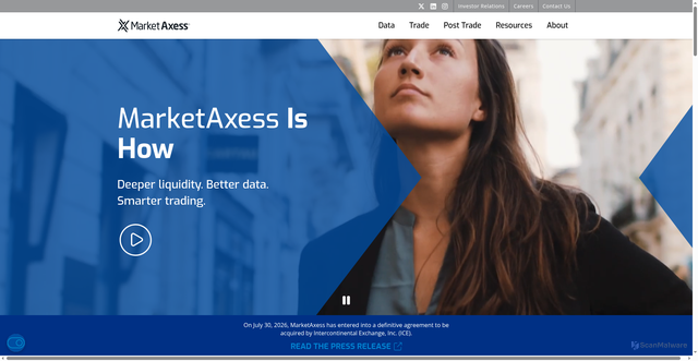 Security scan screenshot of https://www.marketaxess.com/