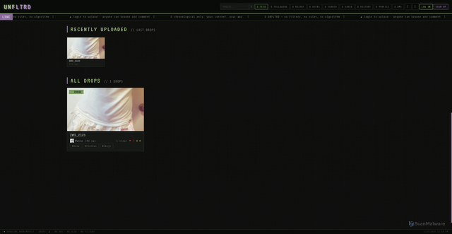 Security scan screenshot of https://unfltrd-jmn46vmd3f.edgeone.app/