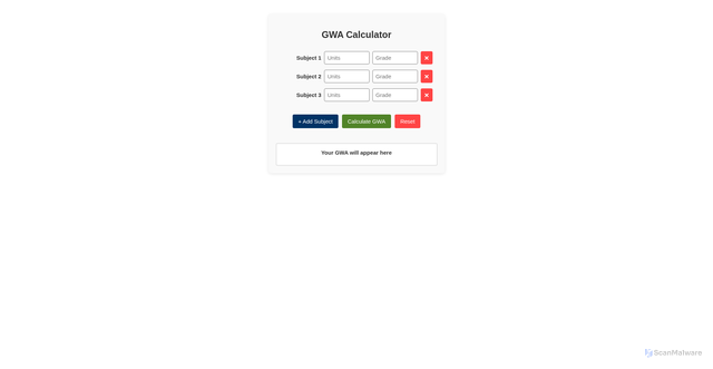 Security scan screenshot of https://gwacalconline.com/?cff-form=6&cff_iframe=cff-iframe-1