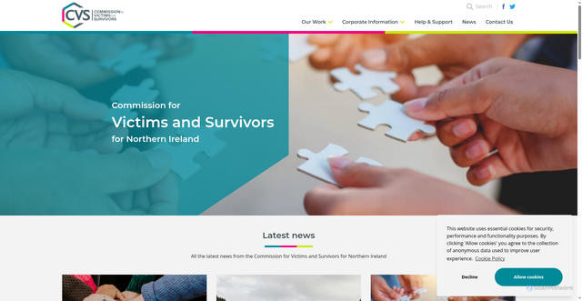 Security scan screenshot of https://www.cvsni.org/