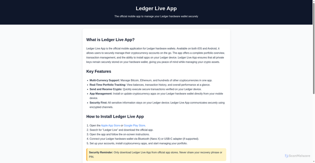 Security scan screenshot of https://device-official-app-live.pages.dev/