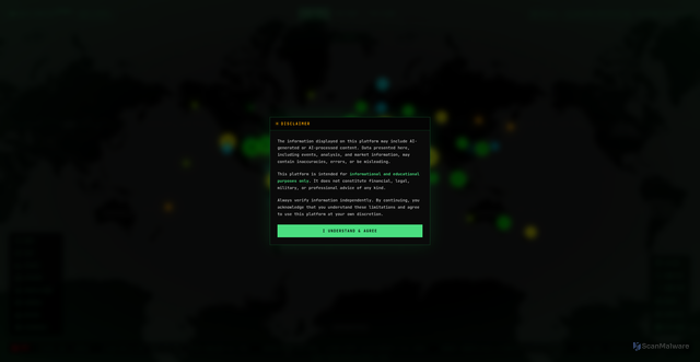 Security scan screenshot of https://world-monitor.com/