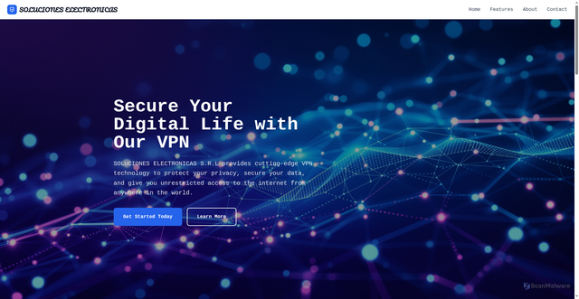 Security scan screenshot of https://solucioneselectronicassrl.com/