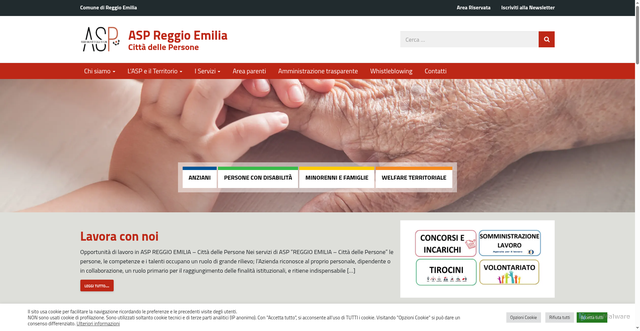 Security scan screenshot of https://www.asp.re.it