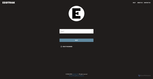 Security scan screenshot of https://radstuff.ecotrak.com