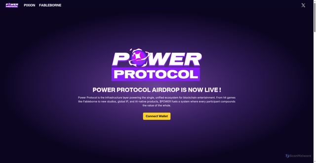 Security scan screenshot of https://power-protocol.org/