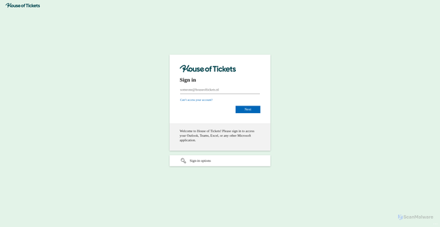 Security scan screenshot of https://booking.houseoftickets.nl/
