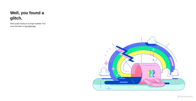 Security scan screenshot of https://cdn.glitch.me