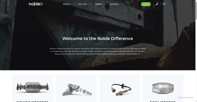 Security scan screenshot of https://noble6.com/
