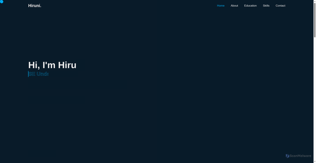 Security scan screenshot of https://hiruni.me/