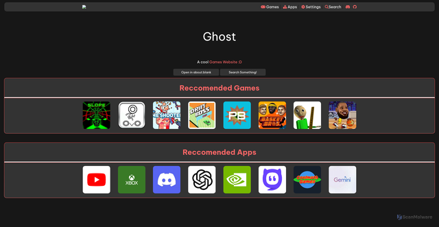 Security scan screenshot of http://ghost-6f5.pages.dev/