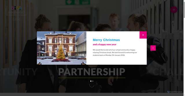 Security scan screenshot of https://www.birkenheadhigh.gdst.net/