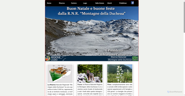 Security scan screenshot of https://www.riservaduchessa.it/