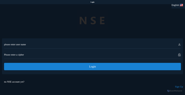 Security scan screenshot of http://nse999nse.com/