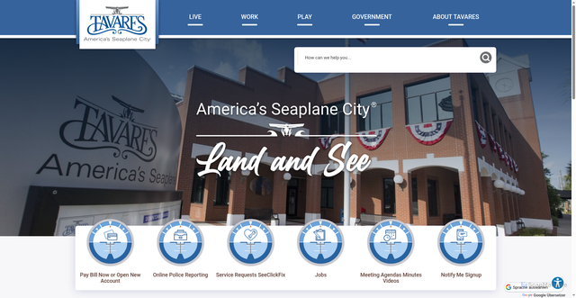 Security scan screenshot of https://tavaresfl.gov/