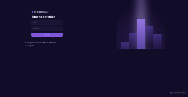 Security scan screenshot of https://crsoptimizer.conversionrate.store