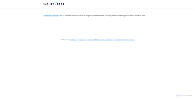 Security scan screenshot of https://insurepass.com