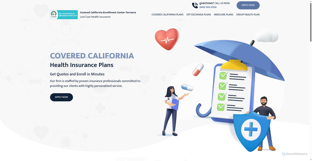 Security scan screenshot of https://www.californiaaffordable.com/