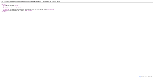 Security scan screenshot of https://cdn.zeitcloud.io/
