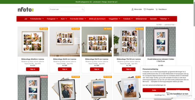 Security scan screenshot of https://nfoto.no/bilde-i-ramme/