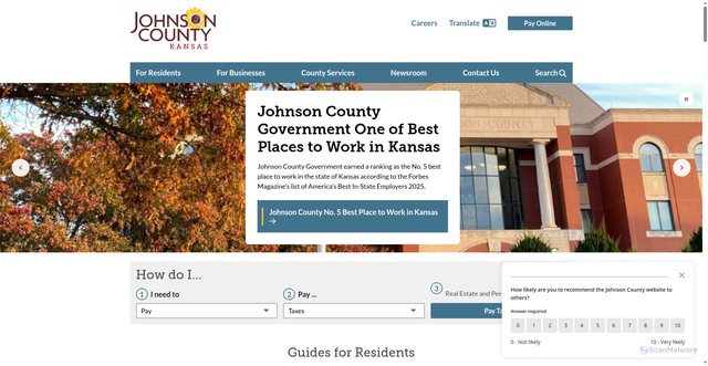 Security scan screenshot of https://jocogov.org