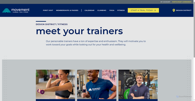 Security scan screenshot of https://movementgyms.com/design-district/fitness/meet-our-instructors/