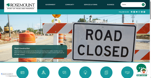Security scan screenshot of https://rosemountmn.gov/