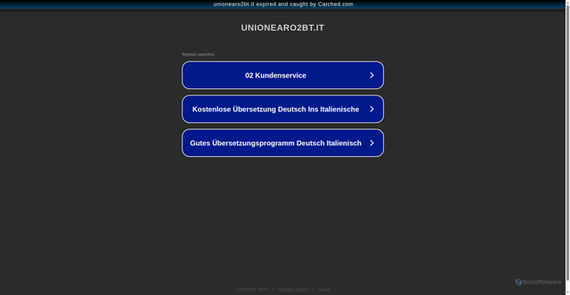 Security scan screenshot of https://www.unionearo2bt.it/