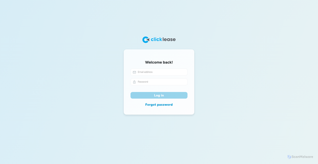Security scan screenshot of https://app.clicklease.com