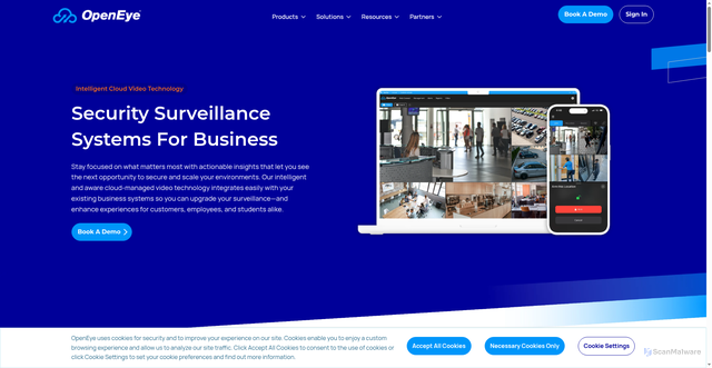 Security scan screenshot of https://openeye.net