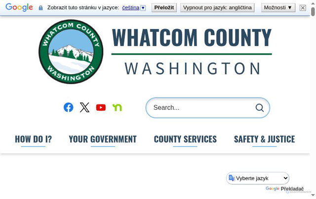 Security scan screenshot of https://www.whatcomcounty.us/