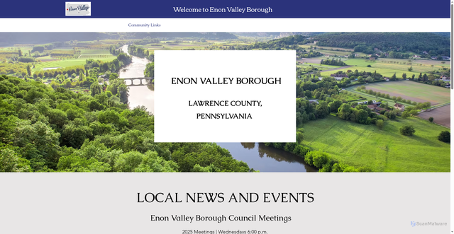 Security scan screenshot of https://www.enonvalleyboropa.gov/