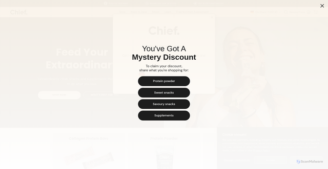 Security scan screenshot of https://wearechief.com/