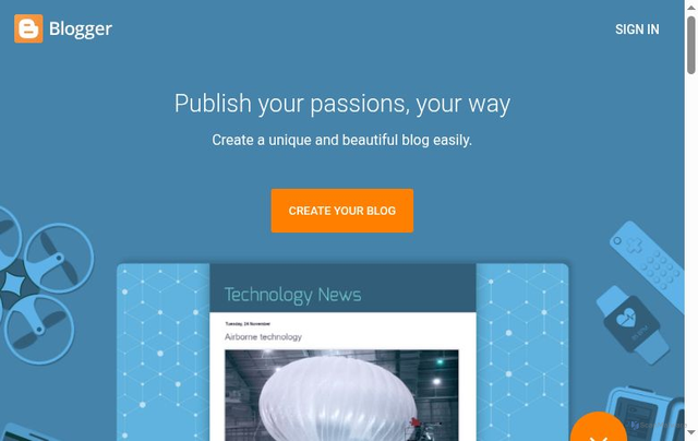 Security scan screenshot of https://www.blogger.com/
