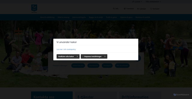 Security scan screenshot of https://flen.se/