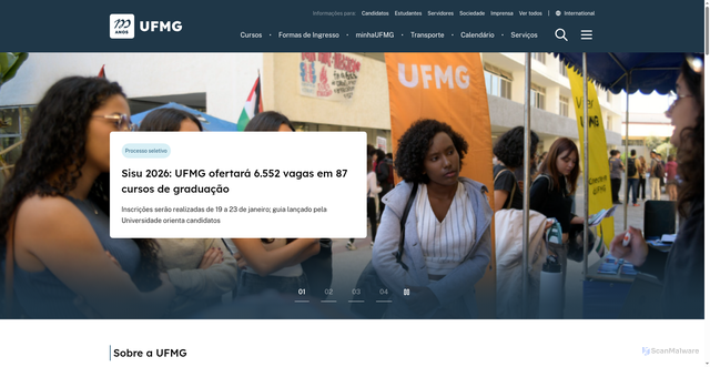 Security scan screenshot of https://www.ufmg.br