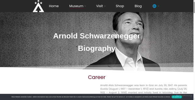 Security scan screenshot of https://arnieslife.com/en/arnold-schwarzenegger-biography/