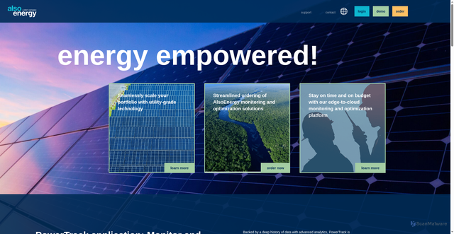 Security scan screenshot of https://www.alsoenergy.com
