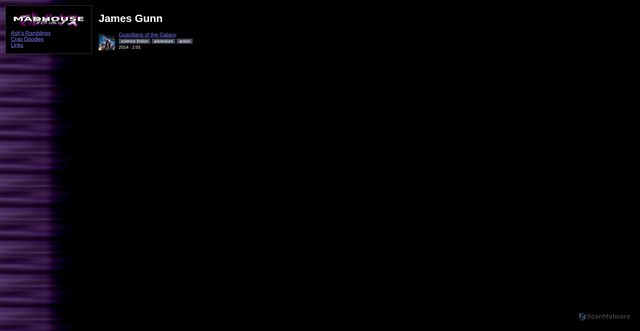 Security scan screenshot of https://www.madhousebeyond.com/movies/person/nm0348181.html
